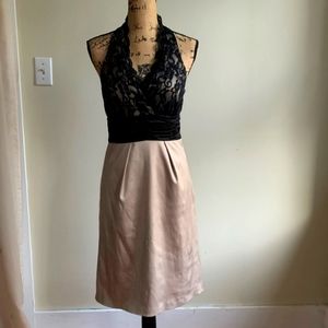 BCBG Paris Lace Halter Top Dress